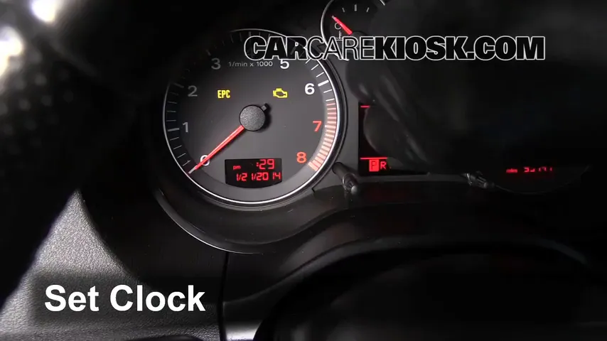 2007 Audi A3 2.0L 4 Cyl. Turbo Horloge Régler l'horloge
